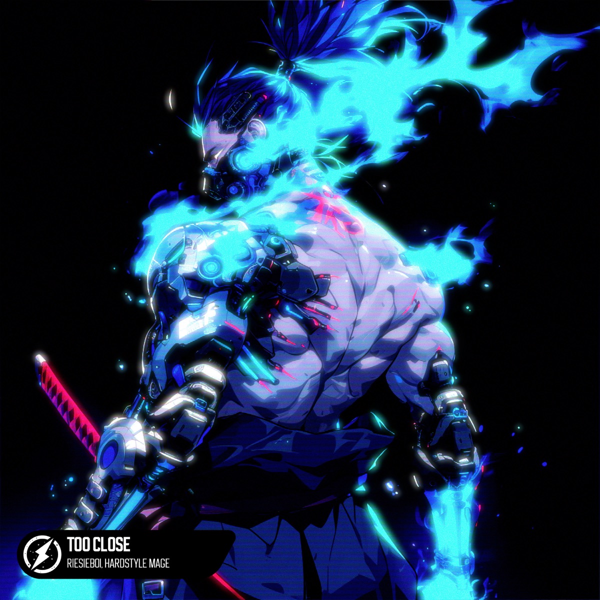 Too Close (Hardstyle) - Single by RIESIEBOI & HARDSTYLE MAGE album cover