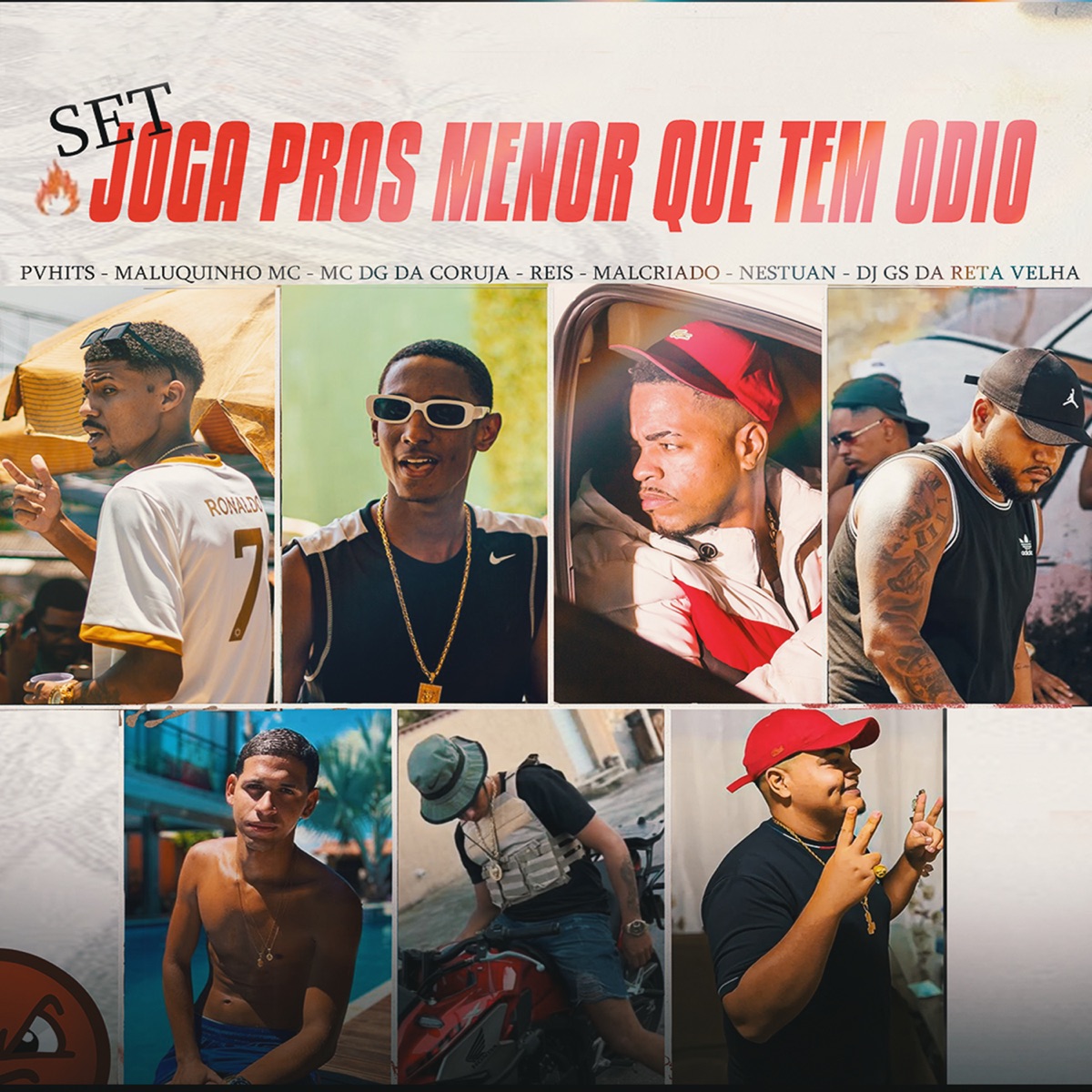 Set Joga Pros Menor Que Tem Odio - Single by Mc Dg da Coruja, PVHITS, Reis, Maluquinho MC, Dj Gs da Reta velha, Nestuan & Malcriado album cover