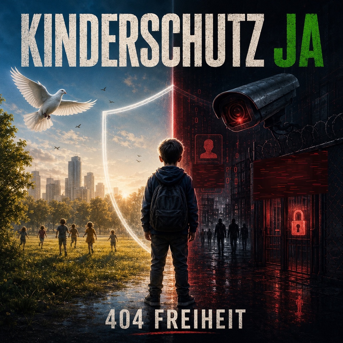Kinderschutz ja — aber keine blinde Kontrolle | Satire-Rap (feat. 404 Freiheit) - Single by Toni album cover