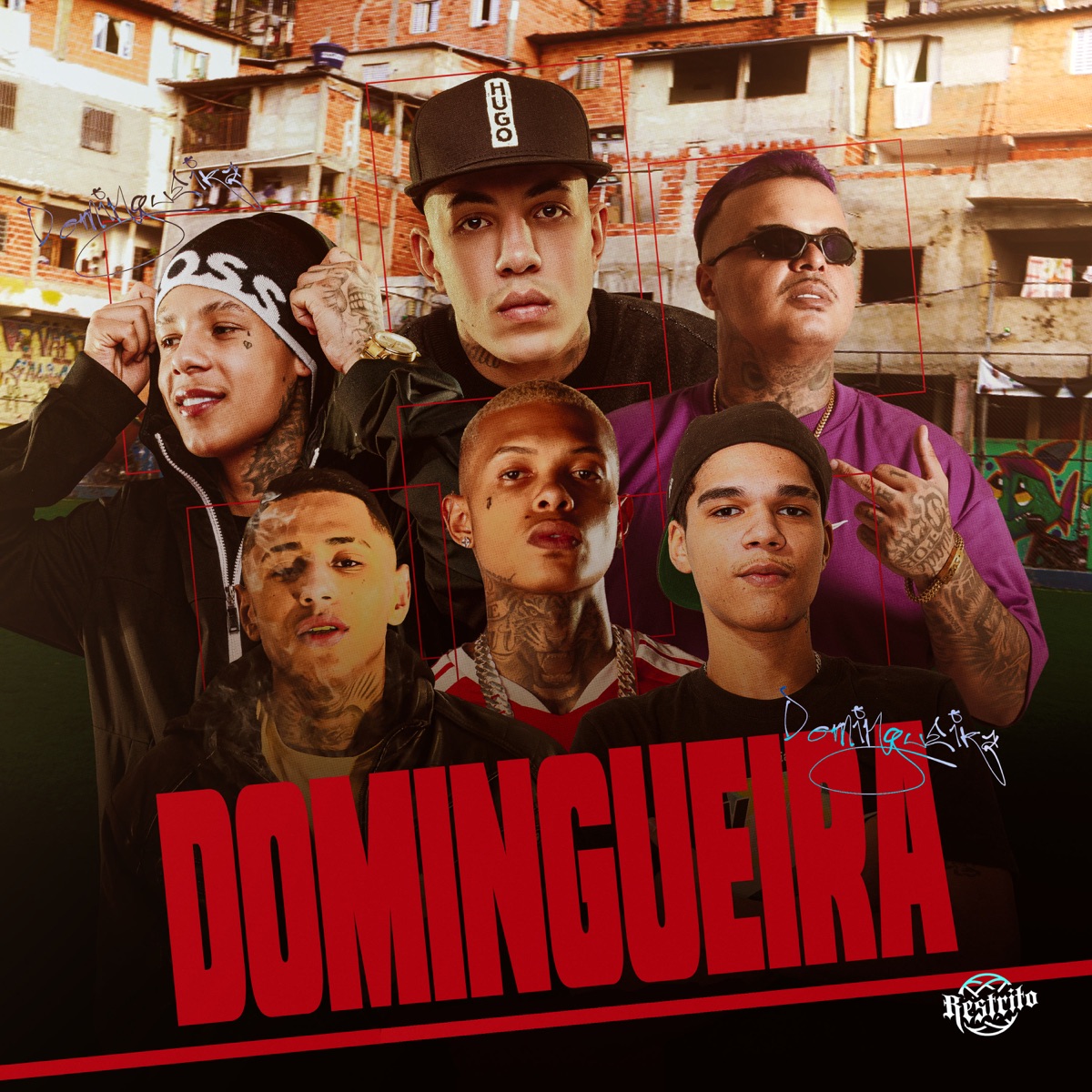 Domingueira (feat. Boladin 211 & Kaeny Mc) - Single by Mc Nerys, Mc Don Juan, Mc J9 & Mc Alan JR album cover