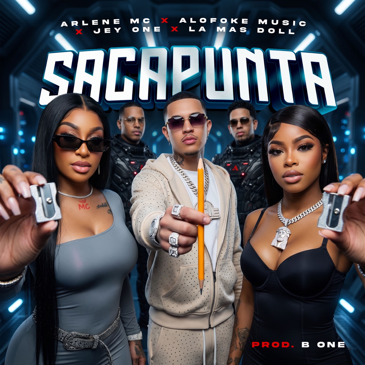 Saca Punta - Single by Arlene MC, Alofoke Music, Jey One & La Mas Doll album cover