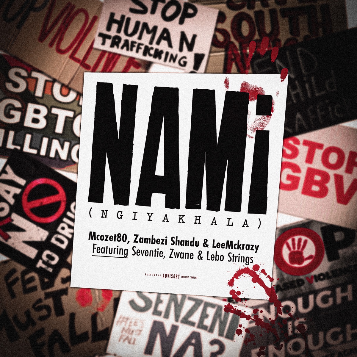Nami (Ngiyakhala) [feat. Seventie, Zwane & Lebo Strings] - Single by Mcozet80, Zambezi Shandu & Leemckrazy album cover