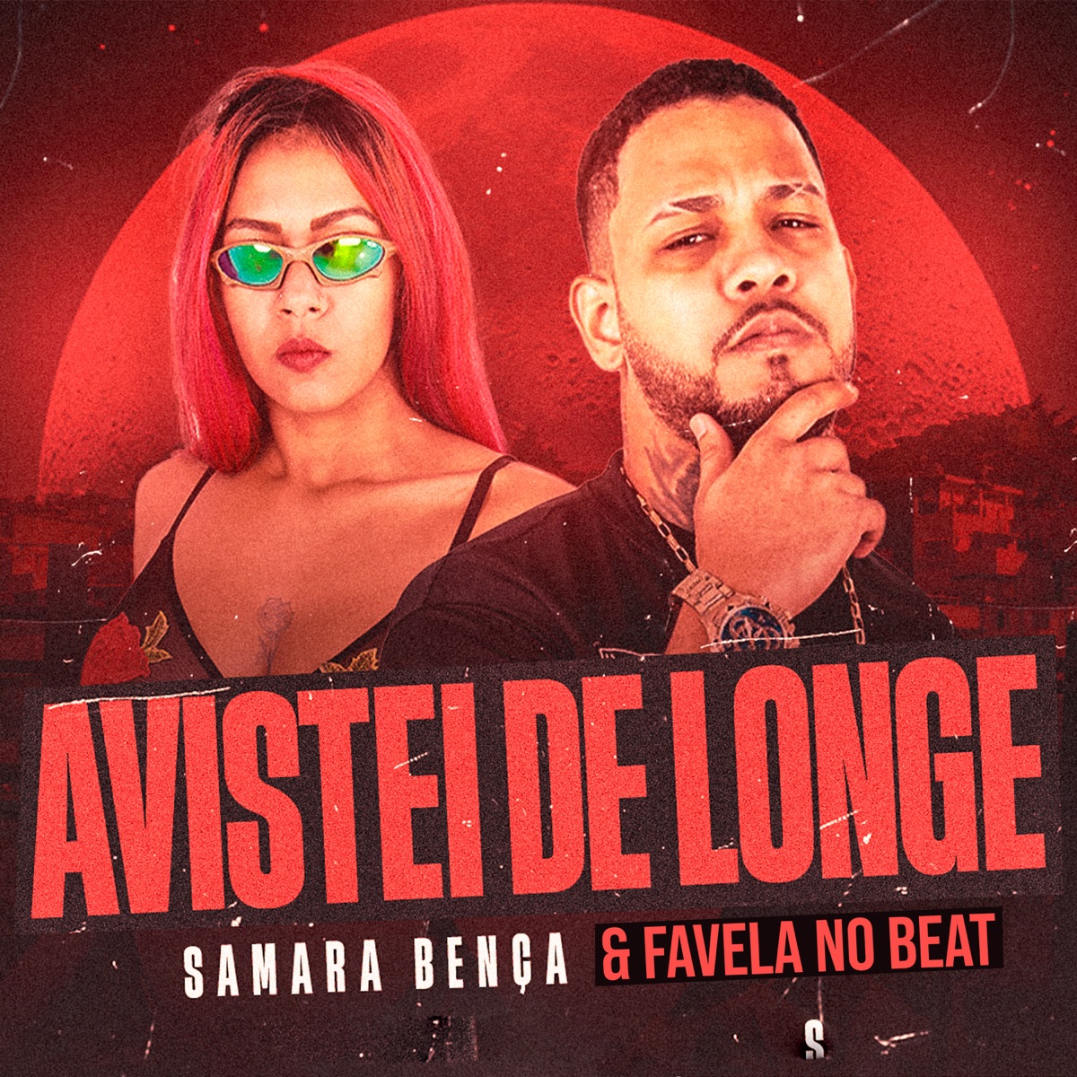 Avistei de Longe - Single by Favela no Beat & Samara Bença album cover