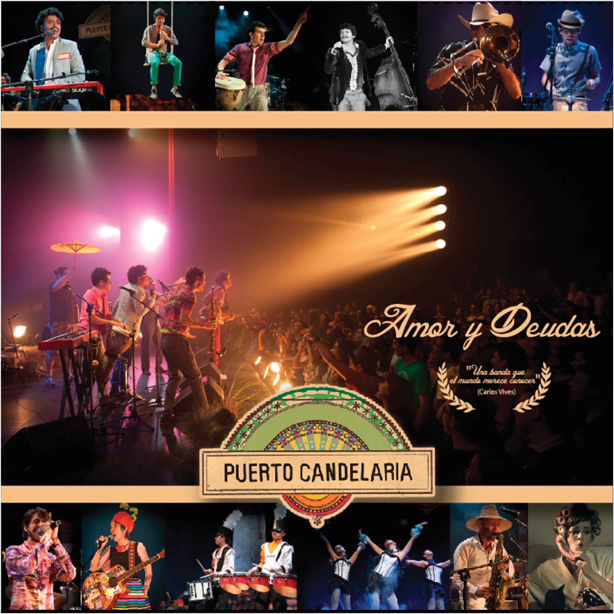 Amor y Deudas (En Vivo) by Puerto Candelaria album cover