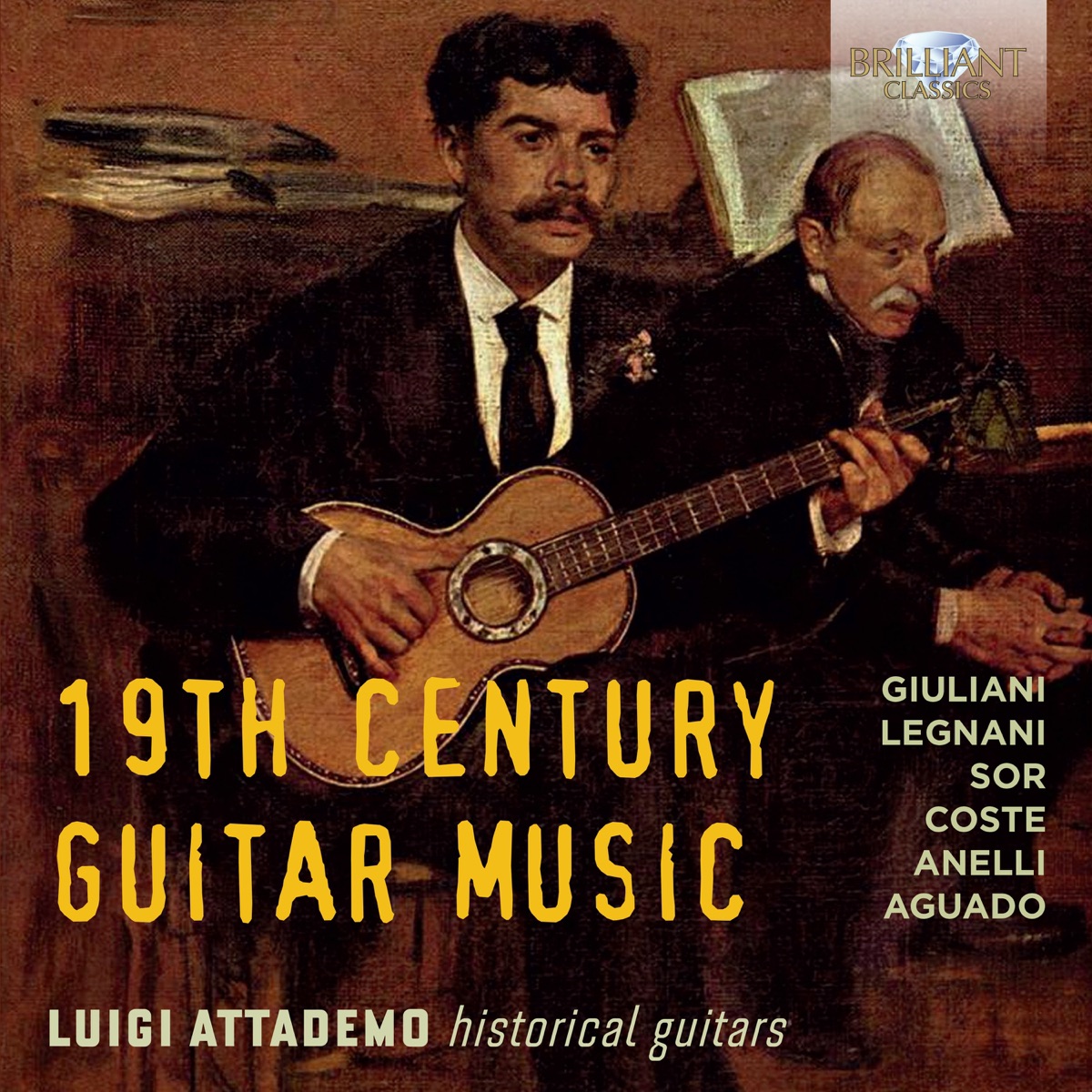 19Th Century Guitar Music by Luigi Attademo album cover