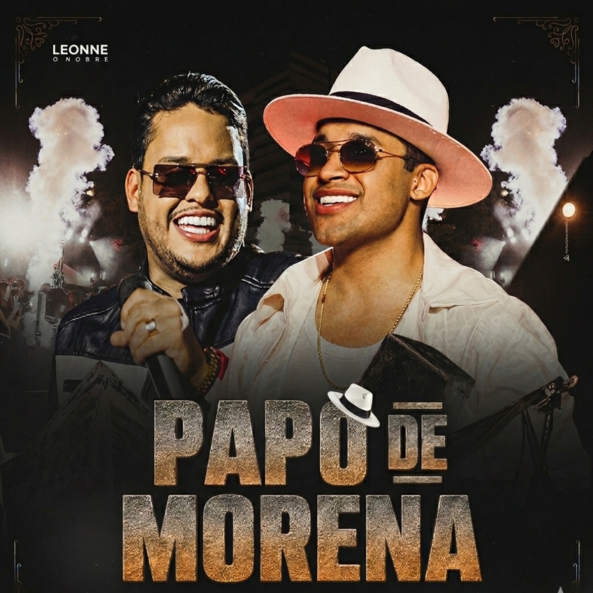 Papo de Morena (Ao Vivo) - Single by Leonne O Nobre & Thiago Aquino album cover