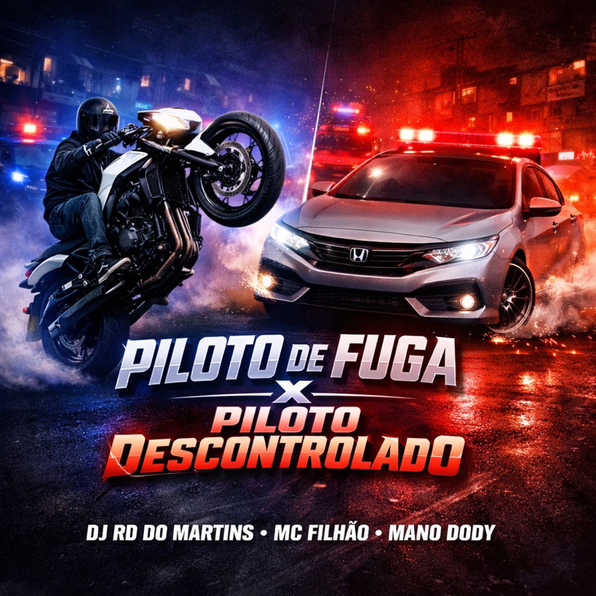 Piloto de Fuga x Piloto Descontrolado - Single by DJ RD DO MARTINS, Mc Filhão & MANO DODY album cover