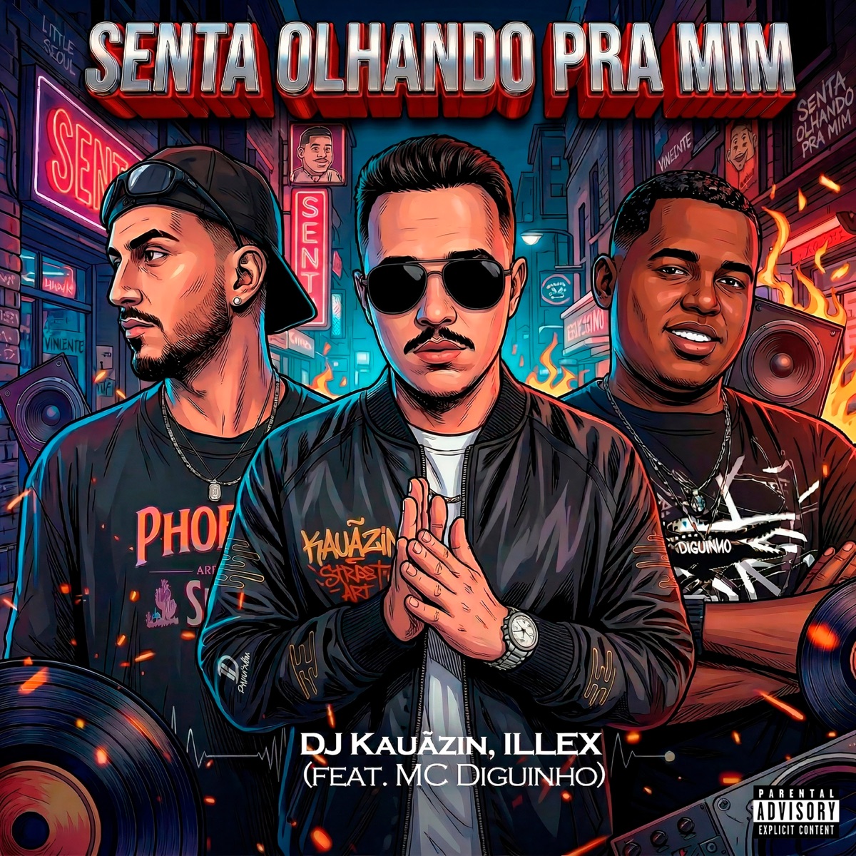 Senta Olhando pra Mim (feat. Mc Diguinho) - Single by DJ Kauãzin & ILLEX album cover