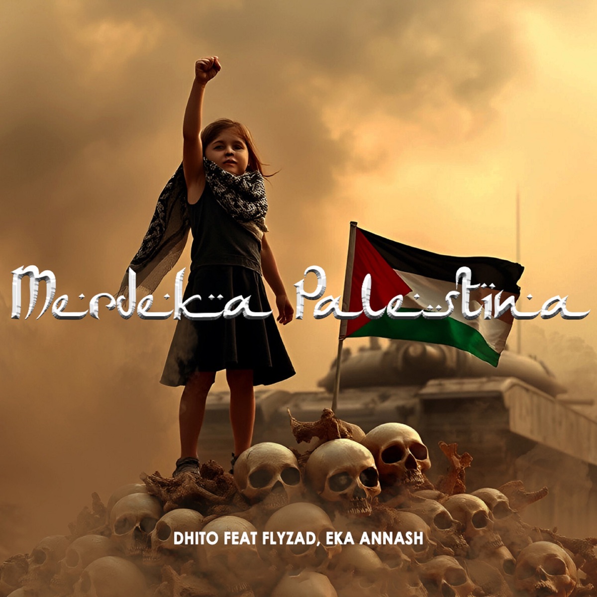 MERDEKA PALESTINA (feat. Flyzad & Eka Annash) - Single by dhito. album cover