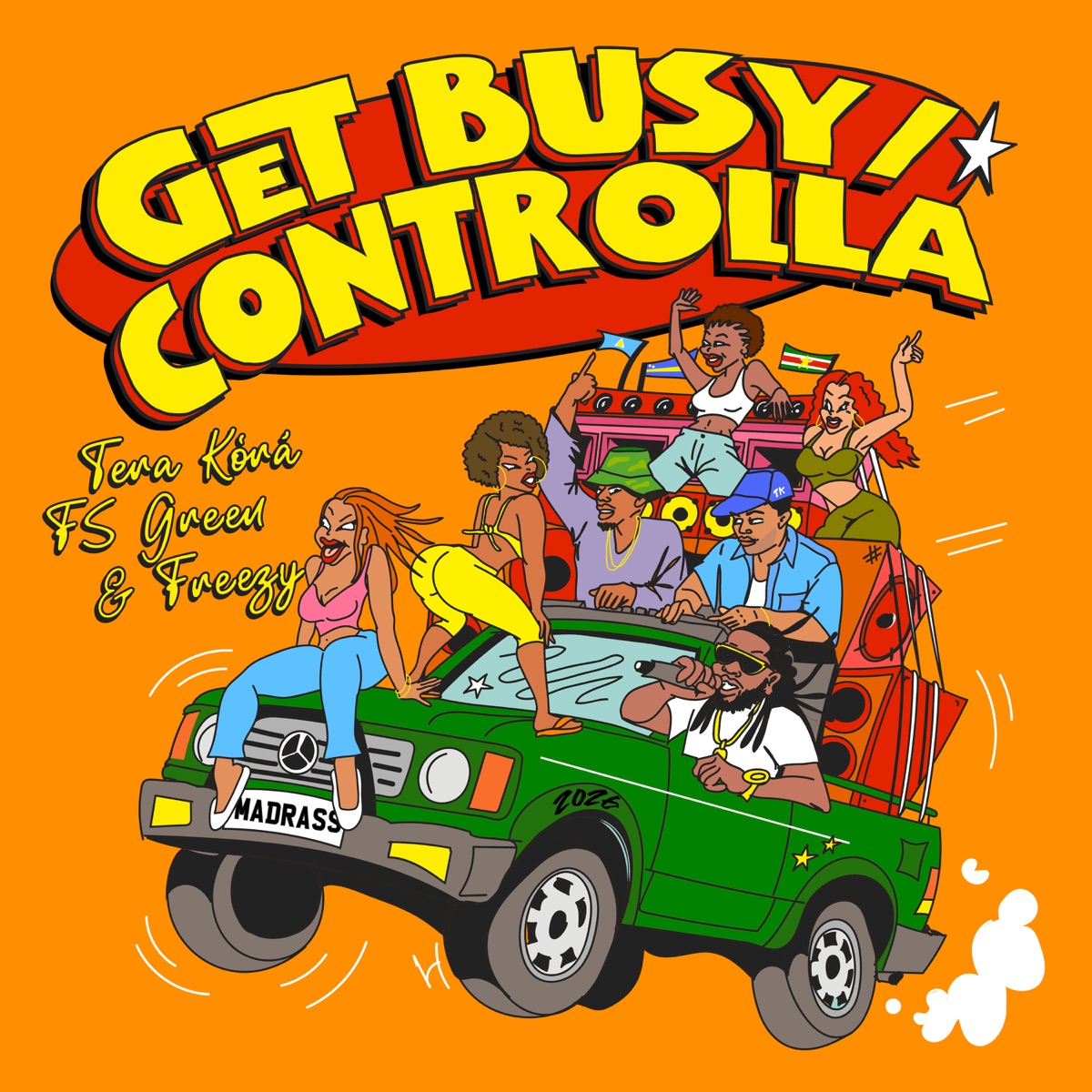 Get Busy / Controlla - Single by Tera Kòrá, FS Green & Freezy album cover