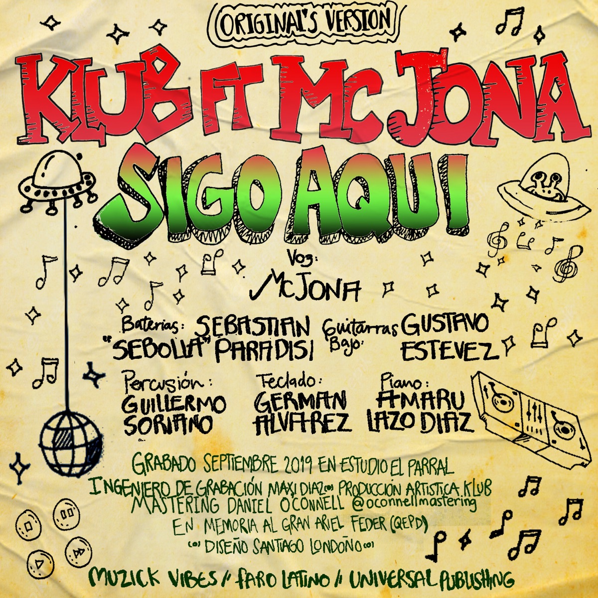 Sigo Aquí - Single by Klub & Mc Jona album cover