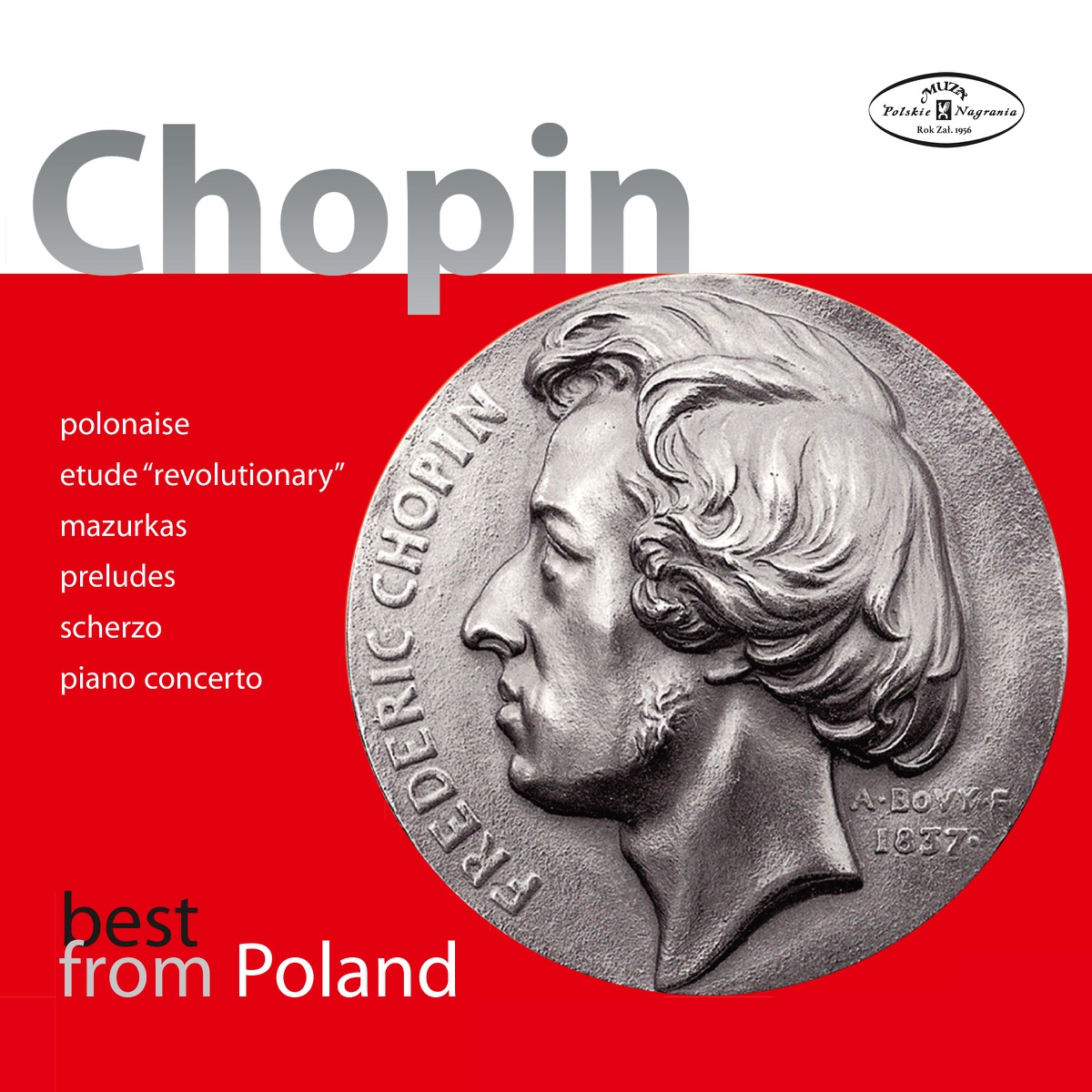 Chopin: Best from Poland by Boleslaw Woytowicz, Halina Czerny-Stefańska, Lidia Grychtolowna, Regina Smendzianka & Witold Malcuzynski album cover