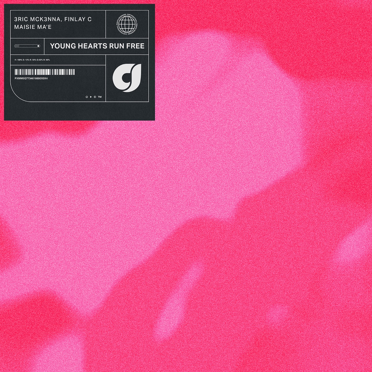 Young Hearts Run Free (Sped up Version) - Single by Eric McKenna, Finlay C & Maisie Ma'e album cover
