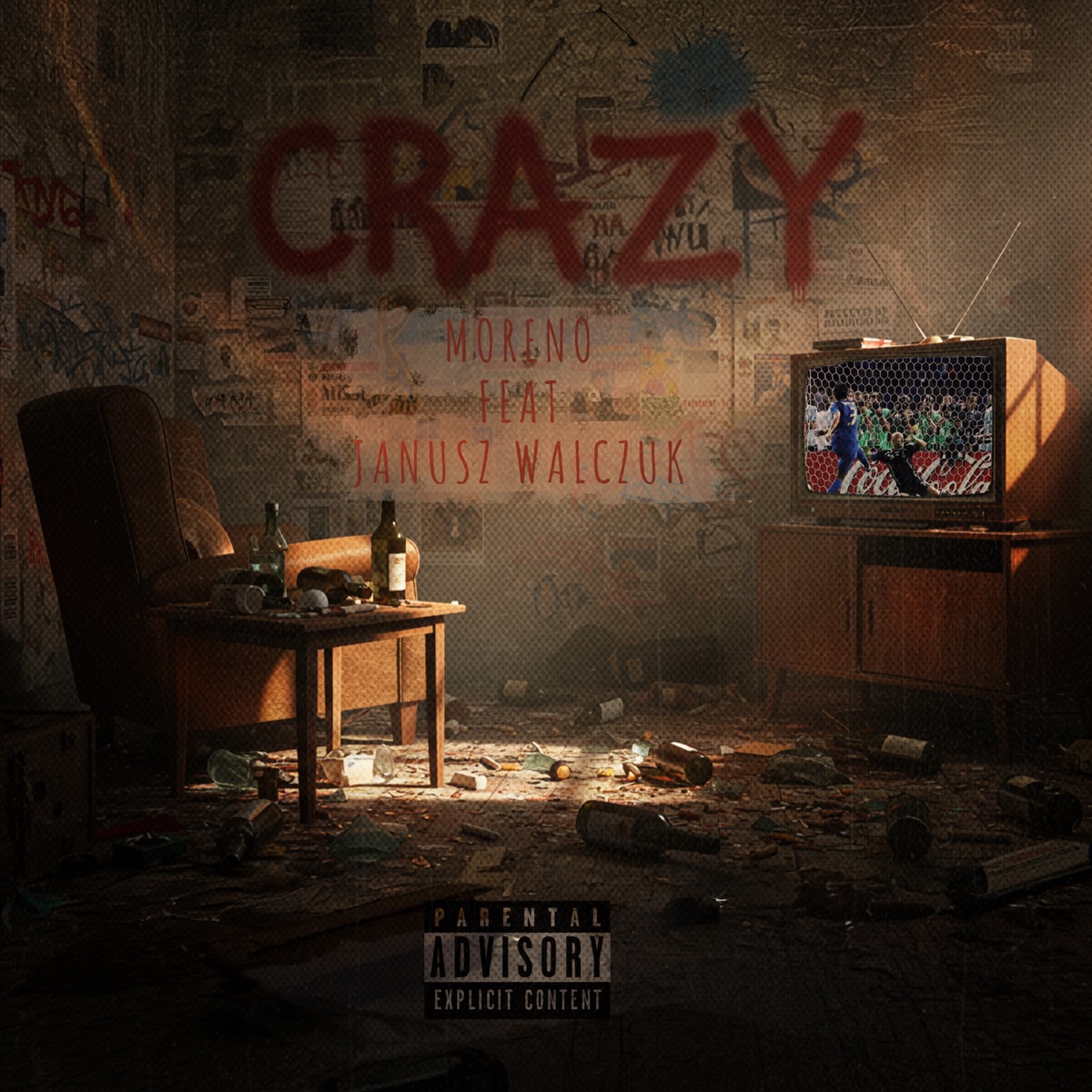 CRAZY - Single by Moreno & Janusz Walczuk album cover
