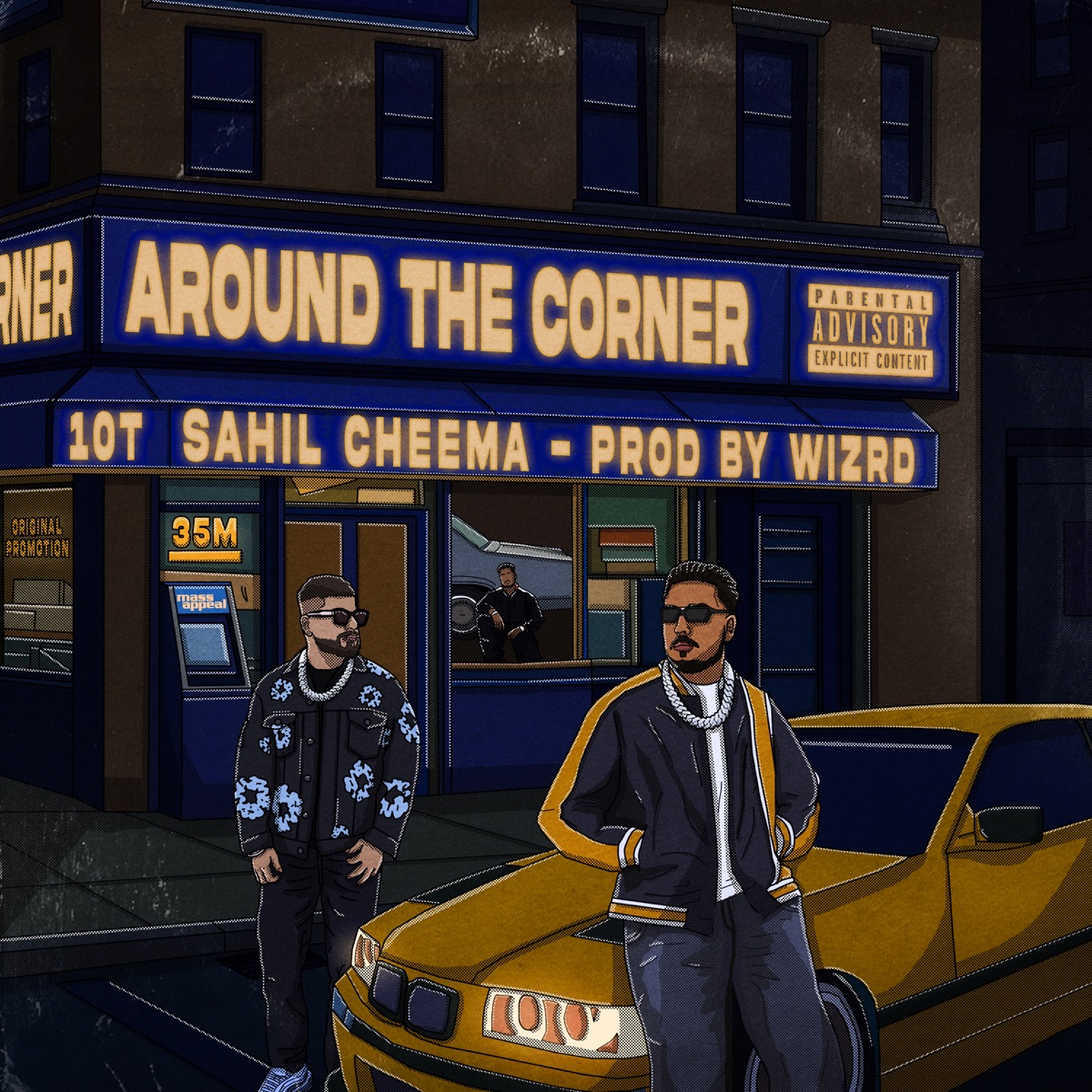 AROUND THE CORNER by SAHIL CHEEMA & Prodbywizrd album cover