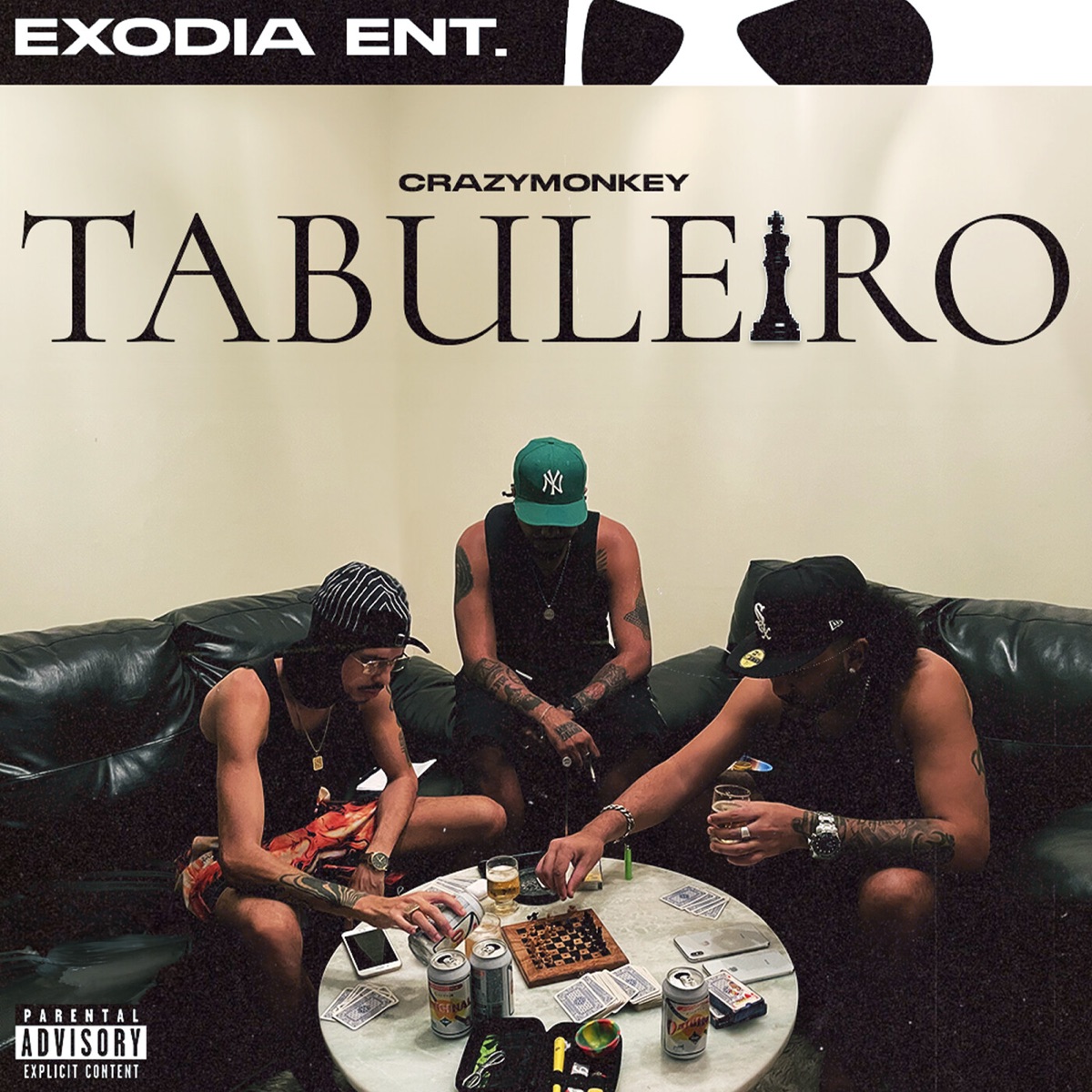 Tabuleiro (feat. Dj TrickPa & kvns) - Single by Crazy Monkey, SD9 & VND album cover
