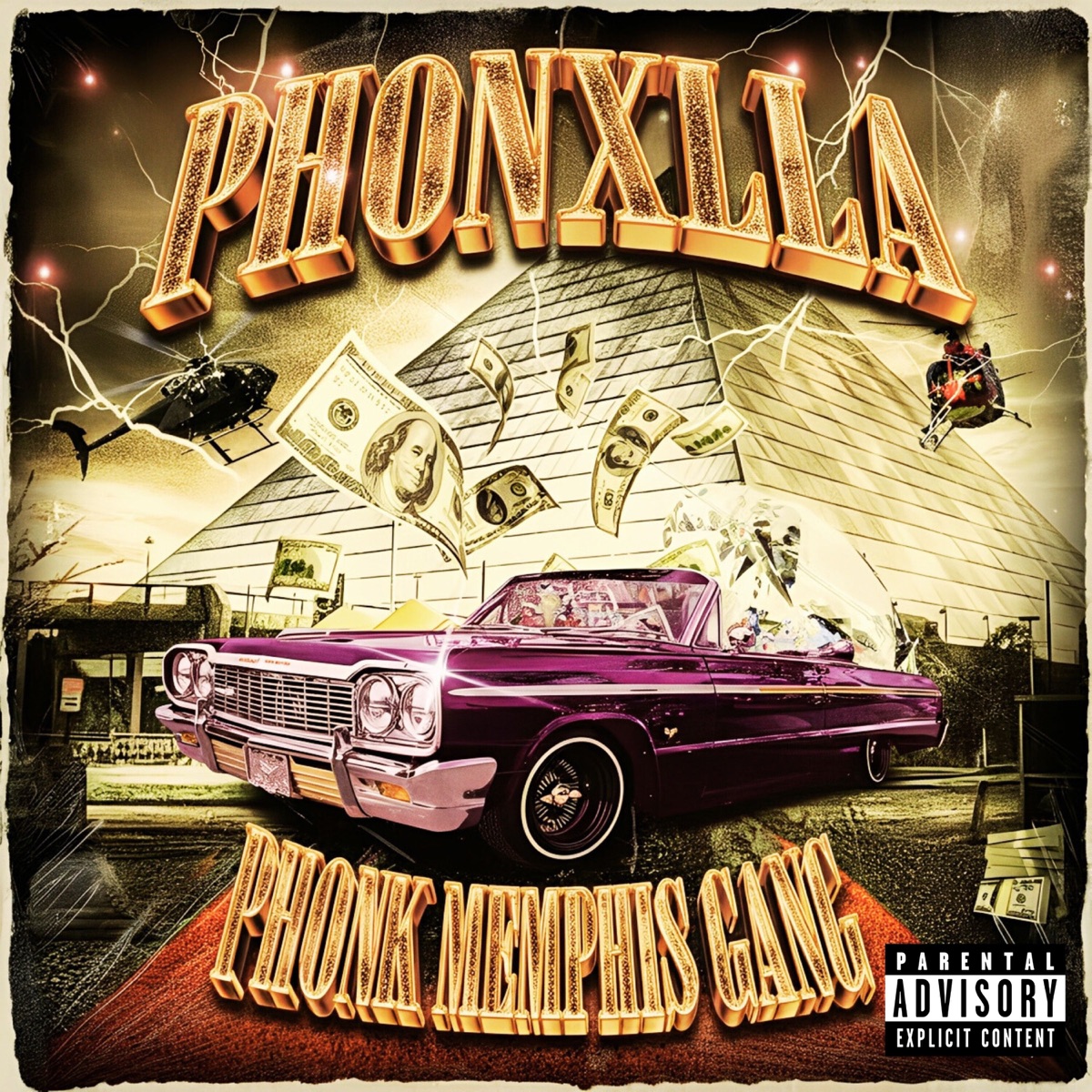 PHONK MEMPHIS GANG (Instrumental) [feat. SLOOPERMAN, emirhxn, eeymwnn, Roma Pb & MediaCrew] - Single by PHONKXLLA, Sin4Hood & Guitter Prod album cover
