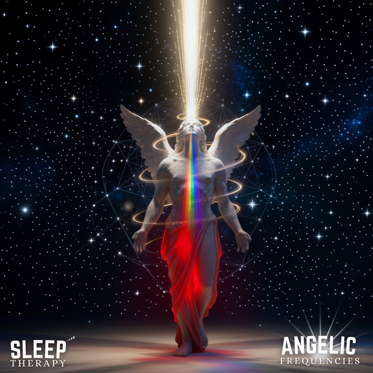 Solfeggio Frequencies (222 Hz, 333 Hz, 444 Hz, 555 Hz, 777 Hz, 888 Hz) by SleepTherapy & angelic frequencies album cover artwork