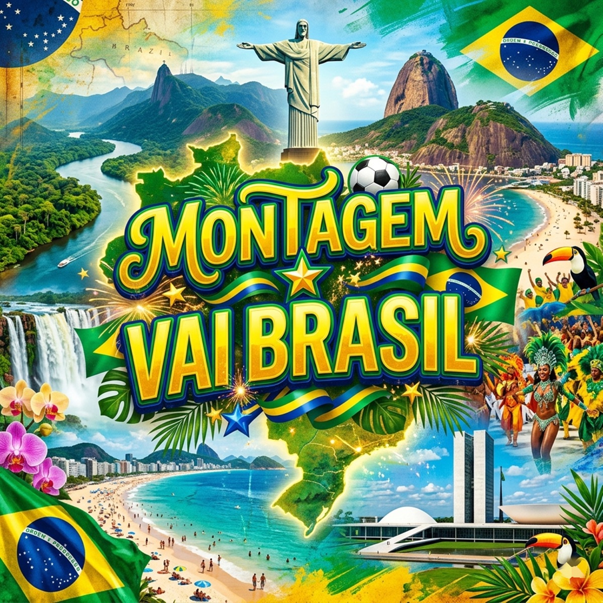 MONTAGEM VAI BRASIL - Single by Mc Bocao & BOC40MANE album cover
