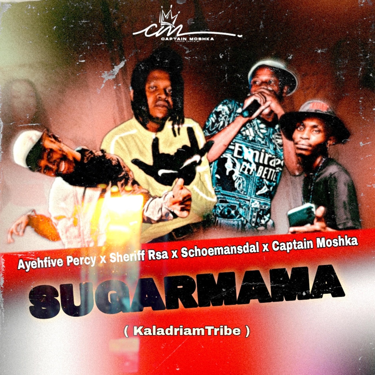 Sugar mama (feat. Ayehfive Percy, Sheriff Rsa & Schoemansdal) - Single by Captain Moshka album cover