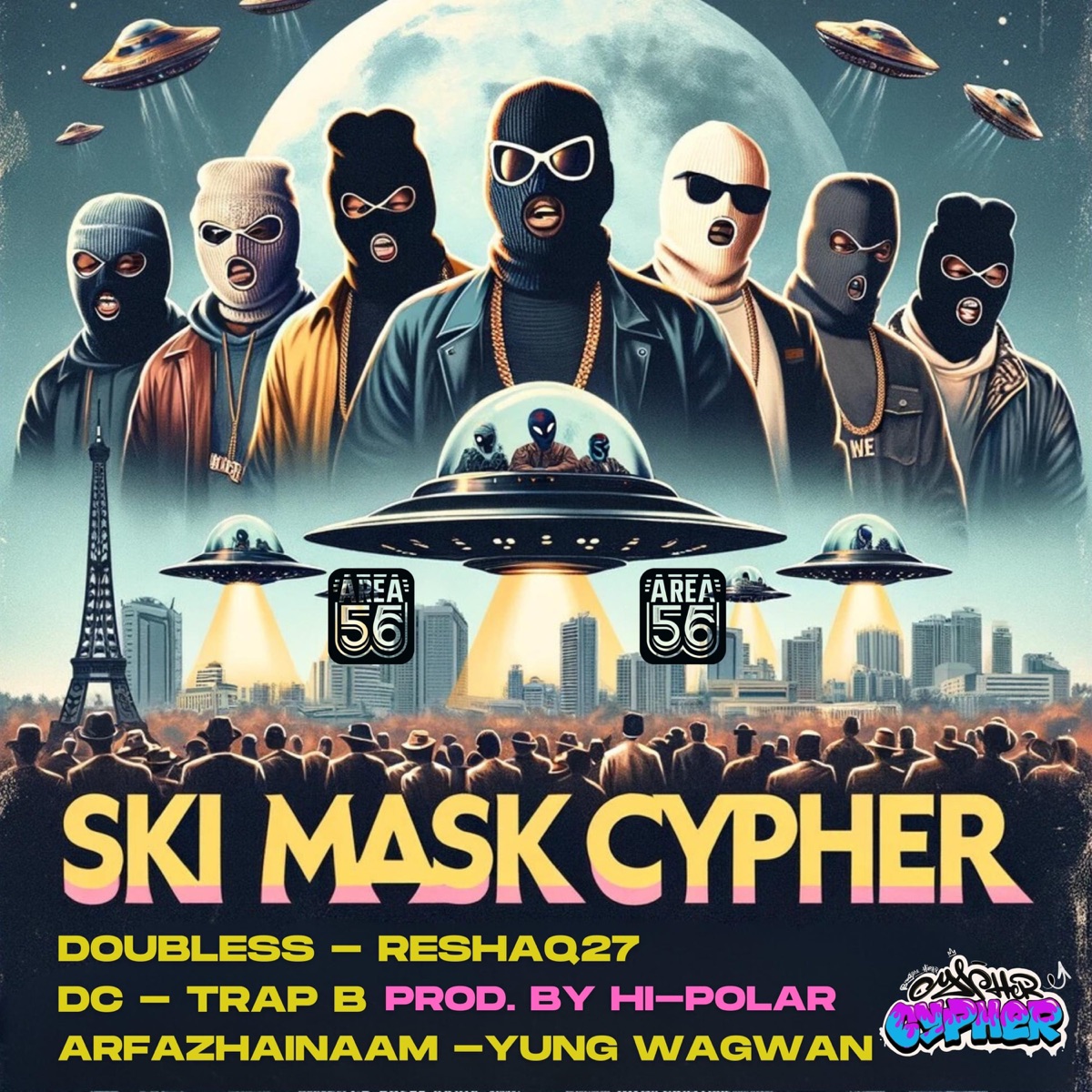 Ski Mask Cypher (AREA 56) (feat. DoubleSs, DC, Trap B & Reshaq27) - Single by Dopeboyghost album cover