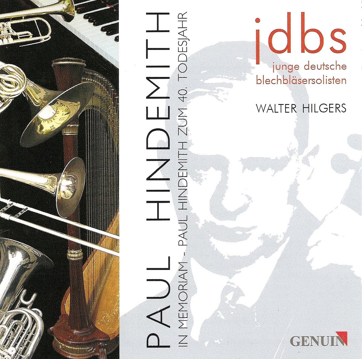 Paul Hindemith - In Memoriam by Walter Hilgers & Young German Brass Soloists album cover
