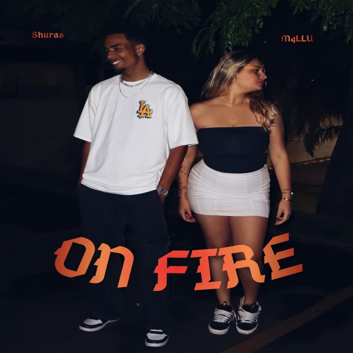 ON FIRE (feat. SHURAS) - Single by m4llu album cover