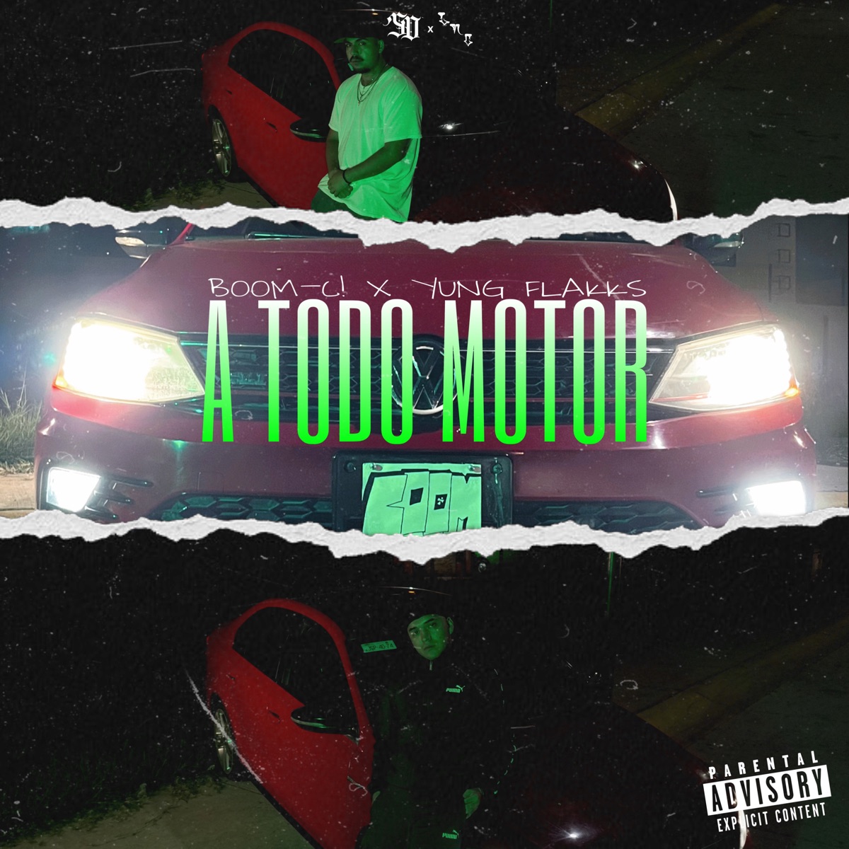 A Todo Motor - Single by BOOM-C & Yung Flakks album cover