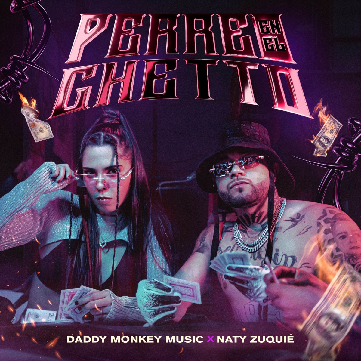 Perreo en el Ghetto - Single by Daddy Monkey Music & Naty Zuquié. album cover