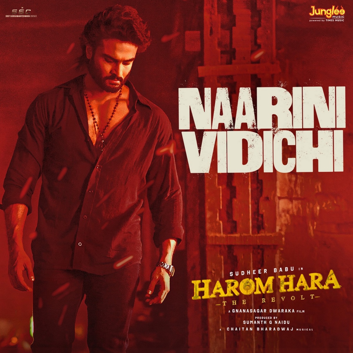Naarini Vidichi (From "Harom Hara") - Single by Chaitan Bharadwaj, Kalyan Chakravarthy Tripuraneni & Sai Charan album cover