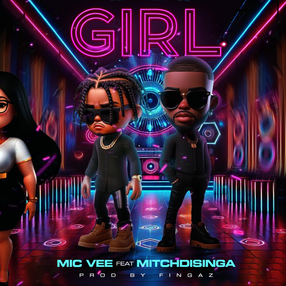 Girl (feat. MitchDiSinga) - Single by Mic Vee the Artist album cover