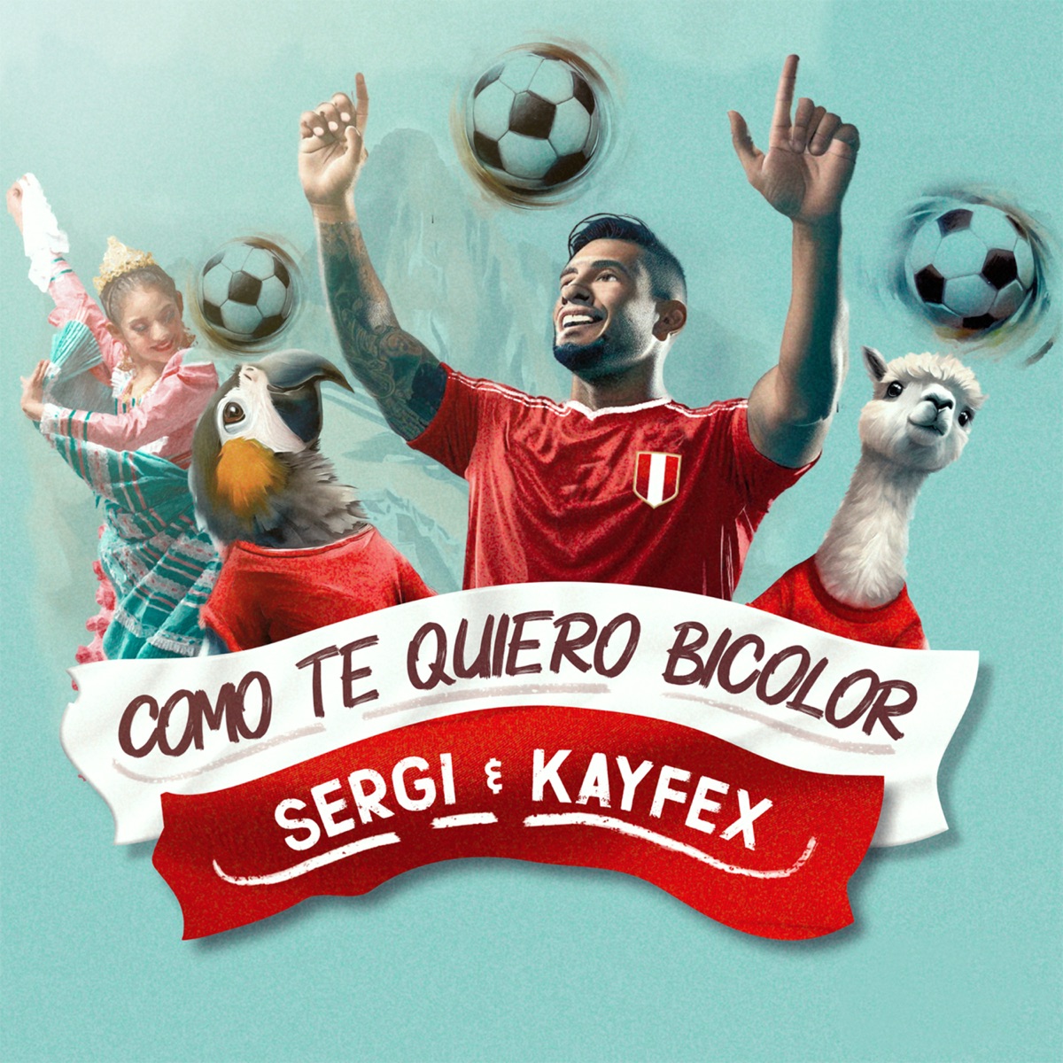 COMO TE QUIERO BICOLOR - Single by Kayfex & Sergi album cover