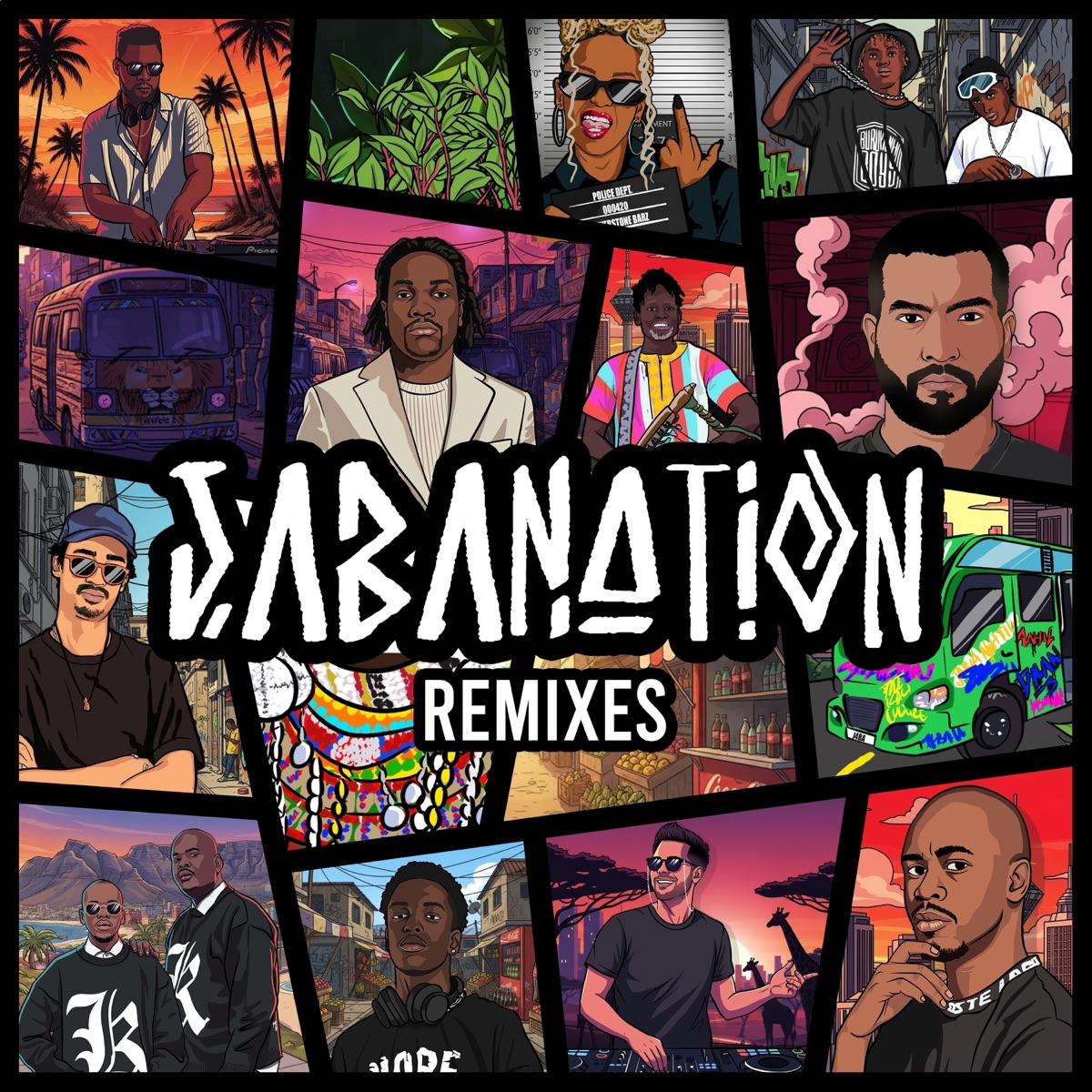 Jabanation Remixes (feat. BURUKLYN BOYZ & Silverstone Barz) by Dylan-S & Aahil album cover