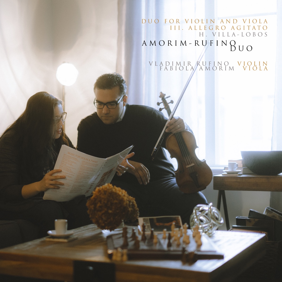 Villa-Lobos: Duo for Violin and Viola: III. Allegro Agitato - Single by Amorim-Rufino Duo album cover