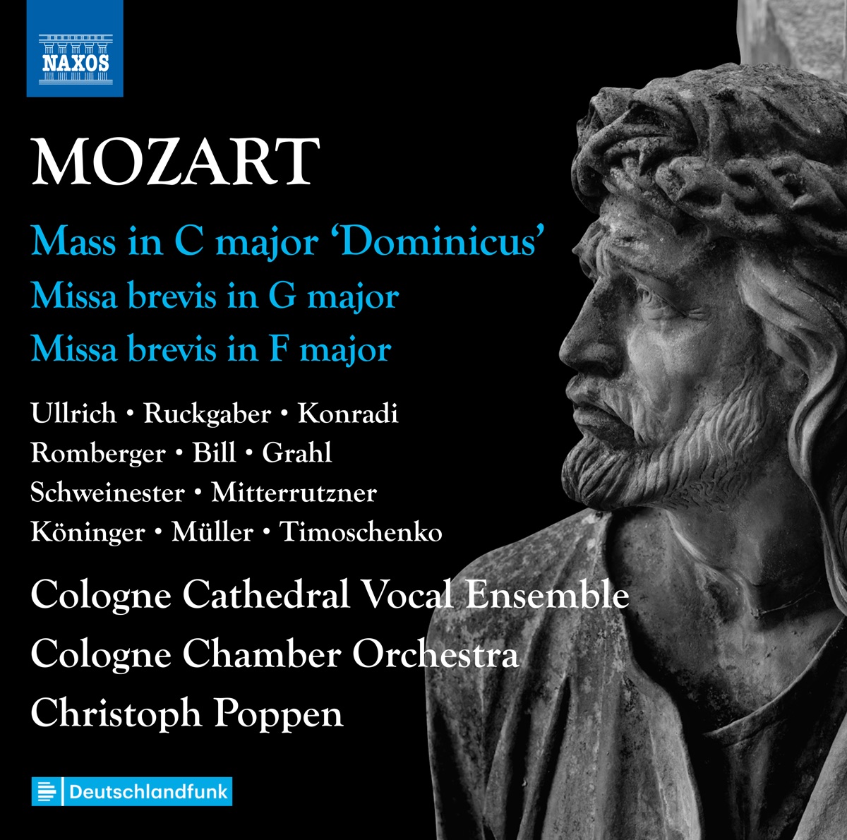 Mozart: Complete Masses, Vol. 4 by Cologne Cathedral Vocal Ensemble, Cologne Chamber Orchestra & Christoph Poppen album cover