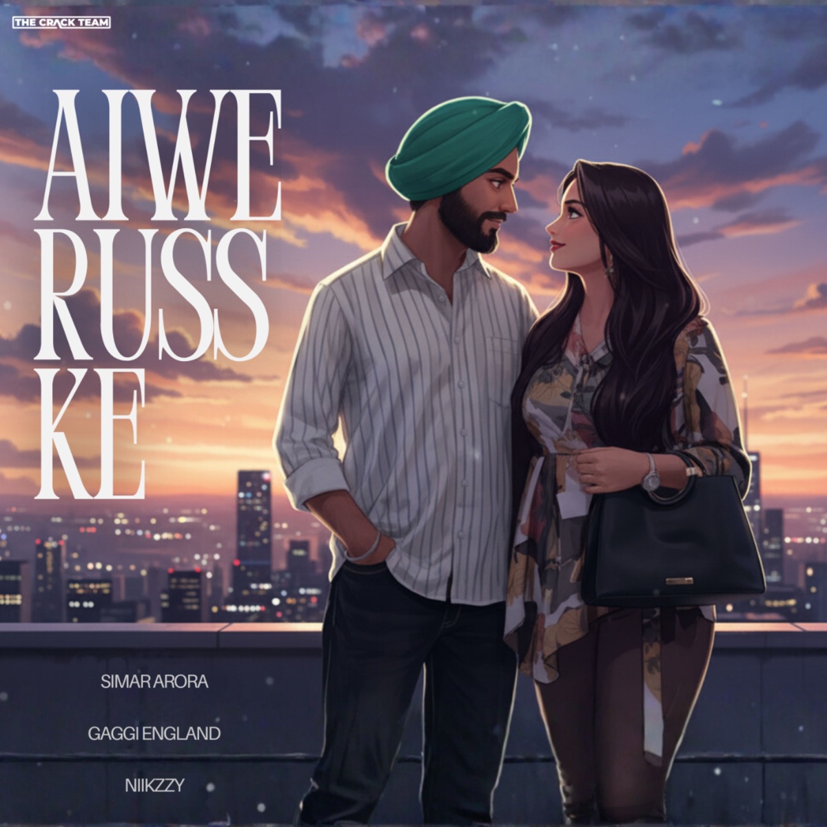 Aiwe Russ Ke - Single by Gaggi England, Niikzzy & Simar Arora album cover