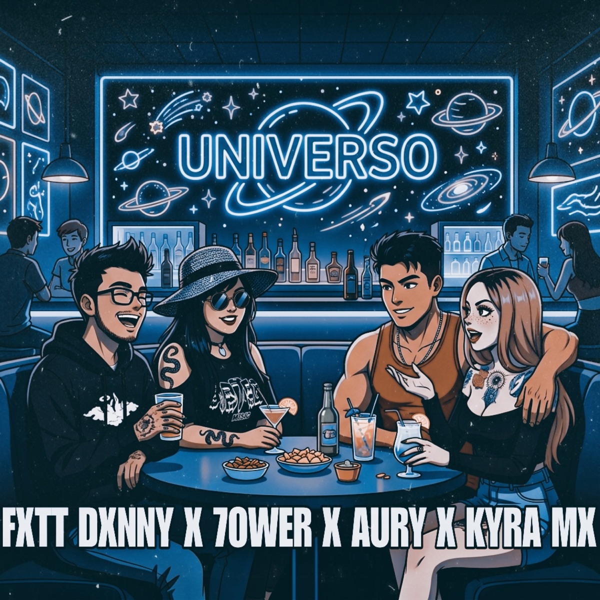 Universo - Single by Fxtt Dxnny, 7OWER, Aury & KYRA MX album cover