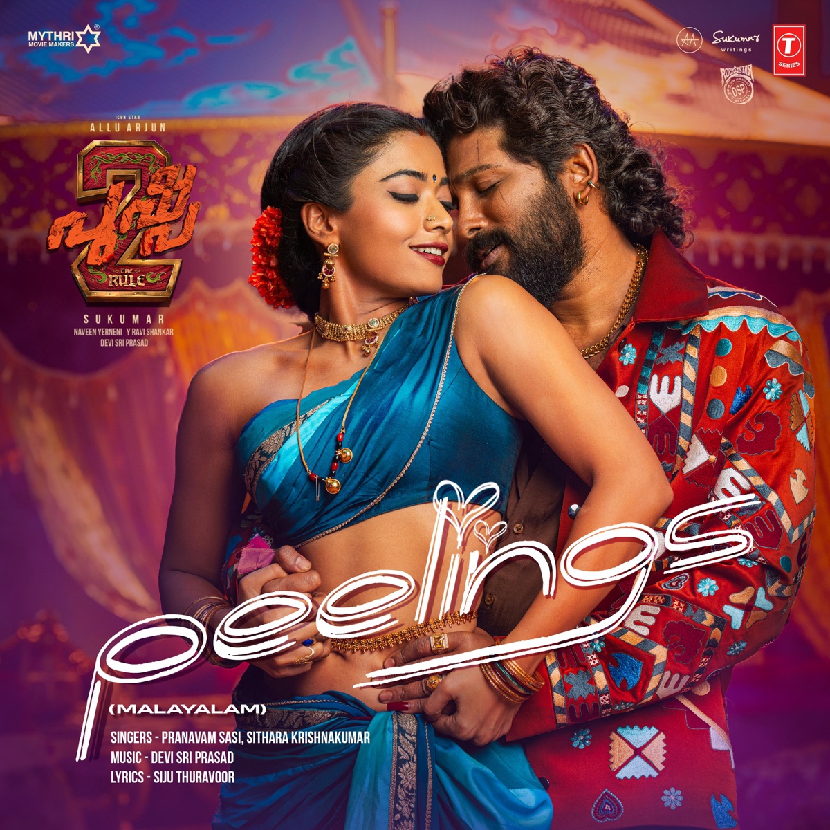 Peelings (From "Pushpa 2 The Rule") - MALAYALAM - Single by Pranavam Sasi, Sithara Krishnakumar & Siju Thuravoor album cover