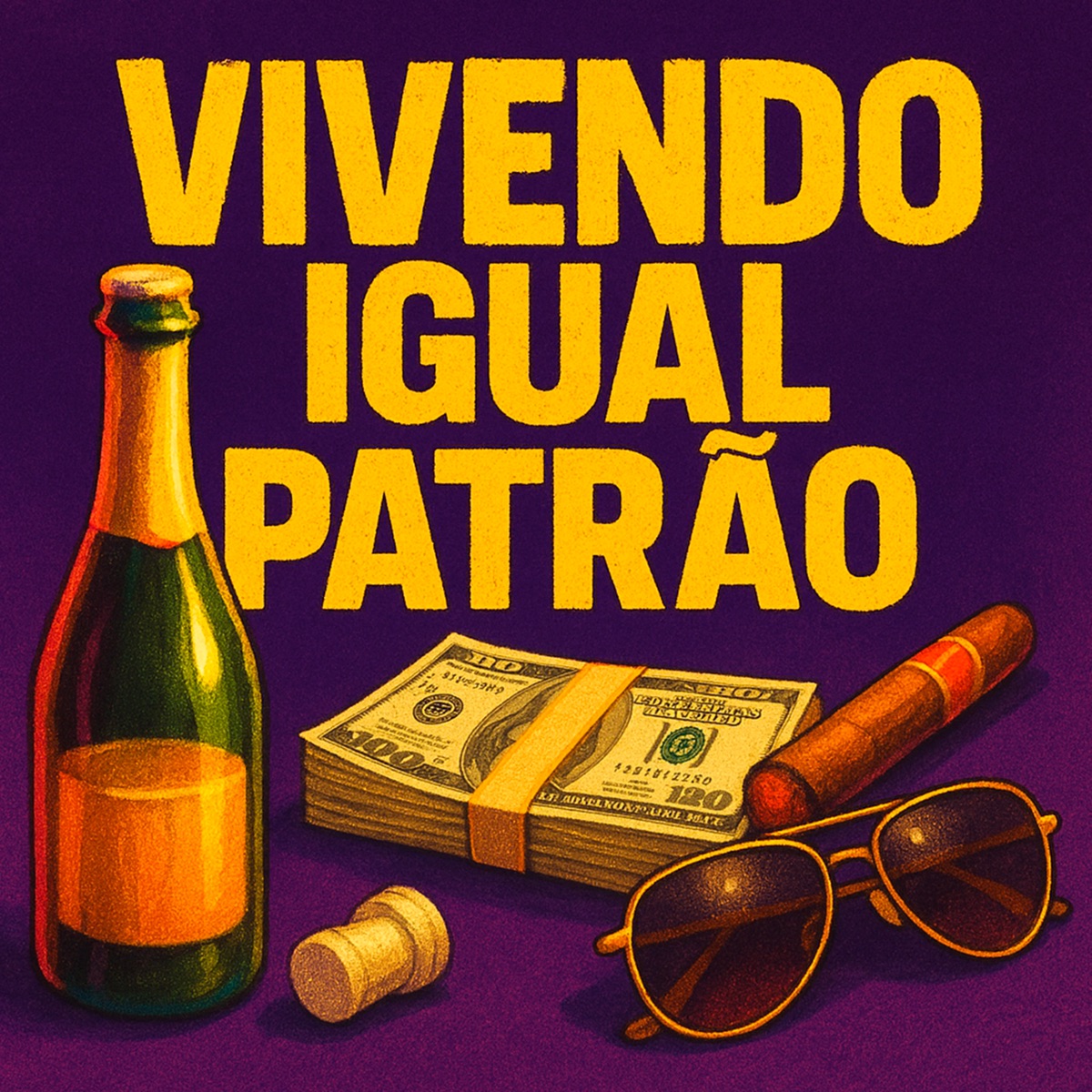 Vivendo Igual Patrão - Single by Kennedy Mc, Mc Bac, JV FYA & Dj Matheus 300 album cover