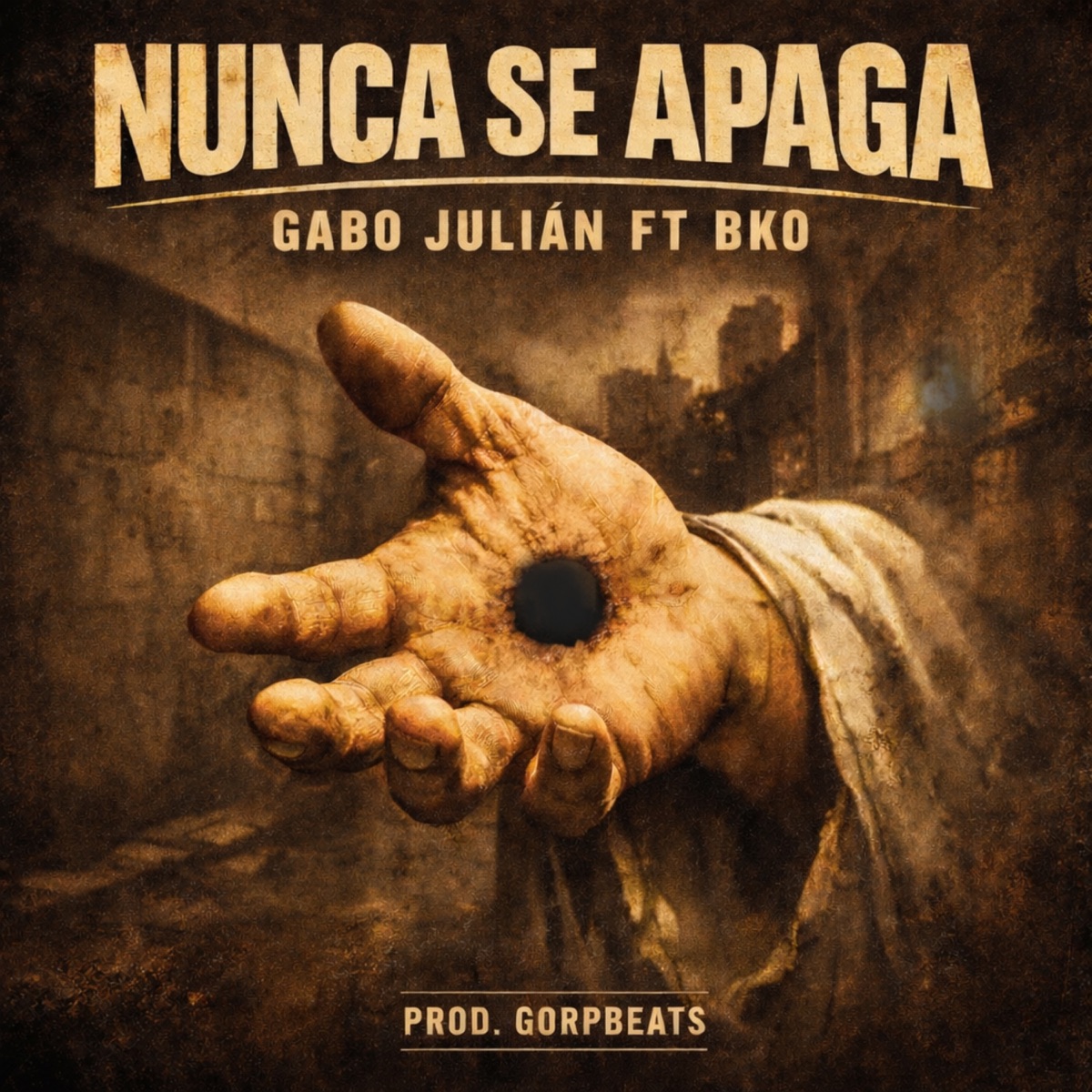 NUNCA SE APAGA (feat. BKO) - Single by Gabo Juliàn album cover