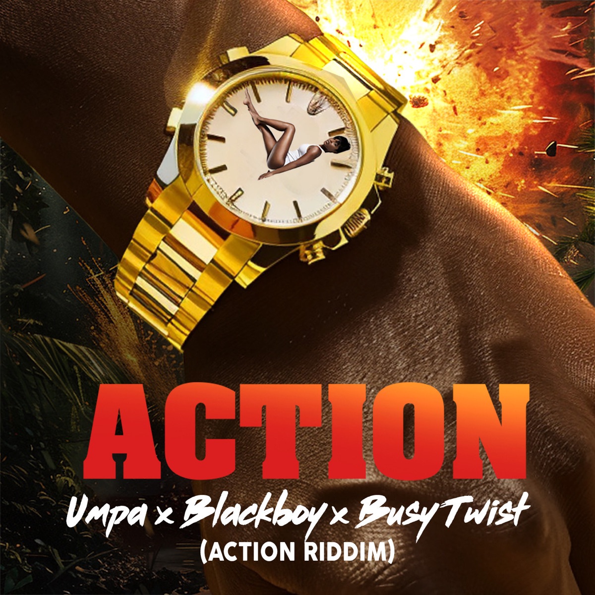 Action - Single by Umpa, Blackboy & Busy Twist album cover