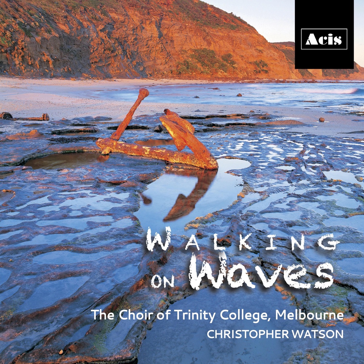 Walking on Waves by The Choir of Trinity College, Melbourne & Christopher Watson album cover