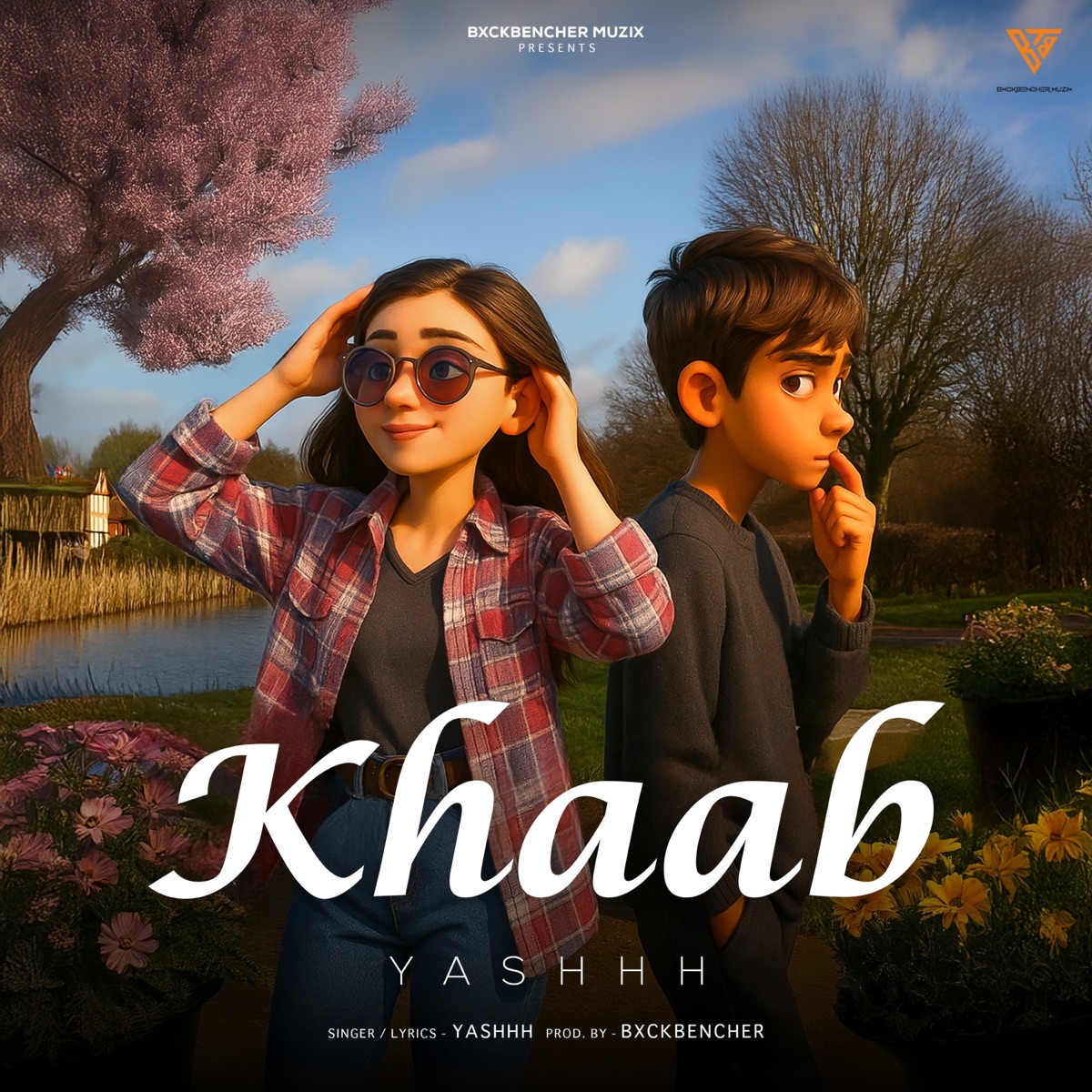 Khaab (feat. BxckBencher) - Single by Yashhh album cover