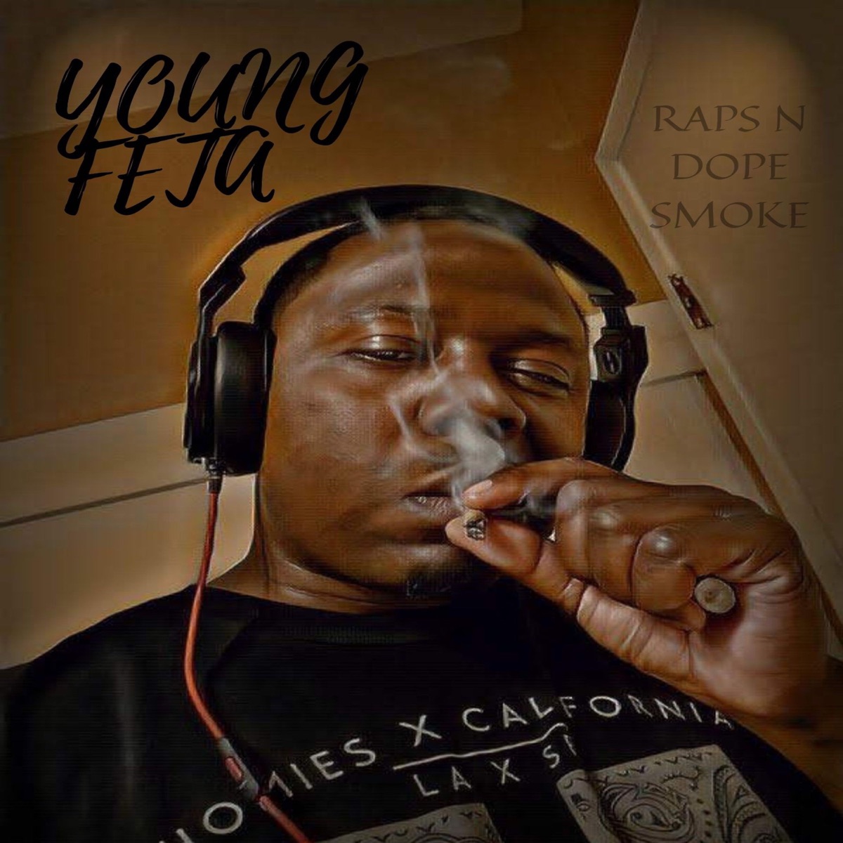 Raps N Dope Smoke by Young Feta album cover