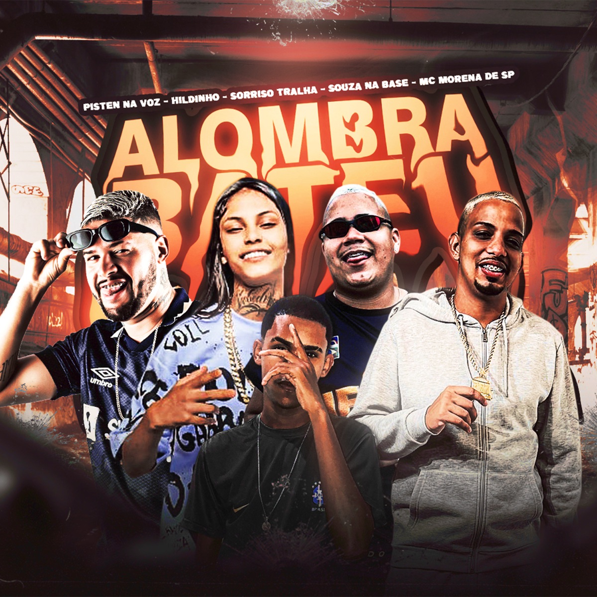A Lombra Bateu (feat. Hildinho & Sorriso Tralha) - Single by PistenNaVoz, Souza Na Base & MC Morena de SP album cover