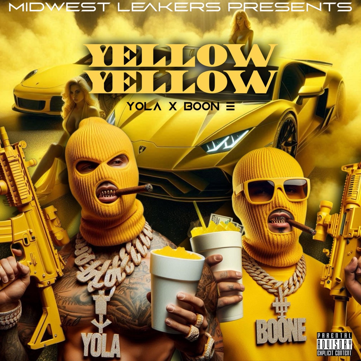 YELLOW YELLOW - Single (feat. Boon E) - Single by Yola Montana album cover