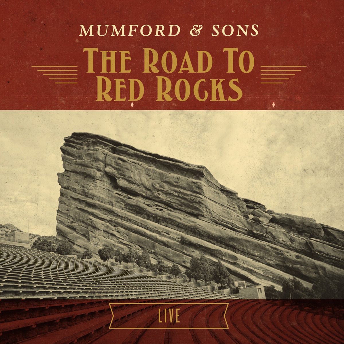 The Road To Red Rocks (Live) by Mumford & Sons album cover artwork