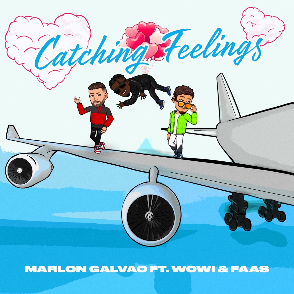 Catching Feelings (feat. Wowi & Faas) - Single by Marlon Galvao album cover