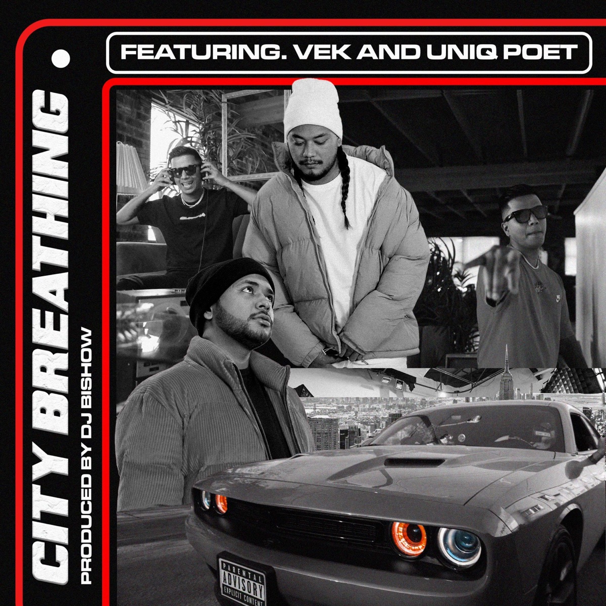 City Breathing (feat. Uniq Poet & Vek) - Single by DJ Bishow album cover