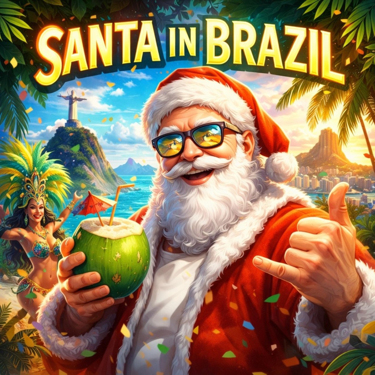 SANTA IN BRAZIL - Single by sac111n album cover